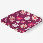 Magenta Daisy Design Pappteller (Gewinkelt)