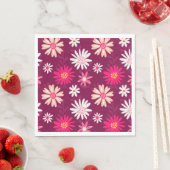 Magenta Daisy Design Serviette (Beispiel)