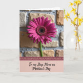 Magenta Daisy Muttertagskarte Karte (Gelbe Blume)