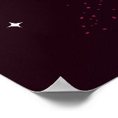 Magenta Dark Sagittarius Poster Portrait (Ecke)