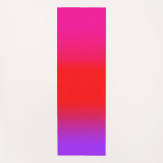 Magenta Deep Pink Red Lila Ombre Chic Yogamatte (Vorderseite)