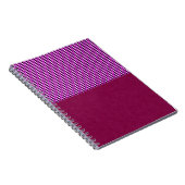 Magenta Denim and Tartan, Notebook Notizblock (Rechte Seite)