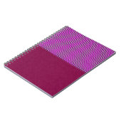 Magenta Denim and Tartan, Notebook Notizblock (Linke Seite)