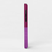 Magenta Denim und Tartan, Case-Mate iPhone Hülle (Hinten/Links)