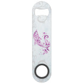 Magenta Dolphin Personalisiert Bottle Opener Speed Flaschenöffner (Rückseite)