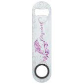 Magenta Dolphin Personalisiert Bottle Opener Speed Flaschenöffner (Vorderseite)