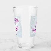 Magenta Dolphin Personalisiert Glas (Links)