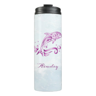 Magenta Dolphin Personalisiert Thermal Tumbler Thermosbecher