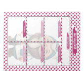 Magenta Dr. Gnome Nursing Student Skills Template Notizblock (Vorderseite)