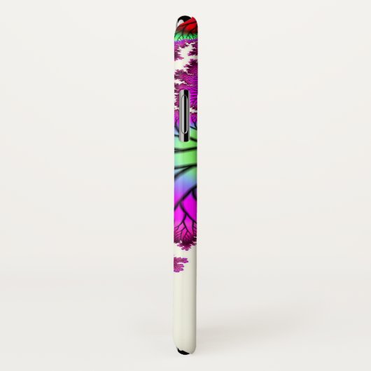 Magenta Dragonfly iPhone X Fall Case-Mate iPhone Hülle (Hinten/Rechts)