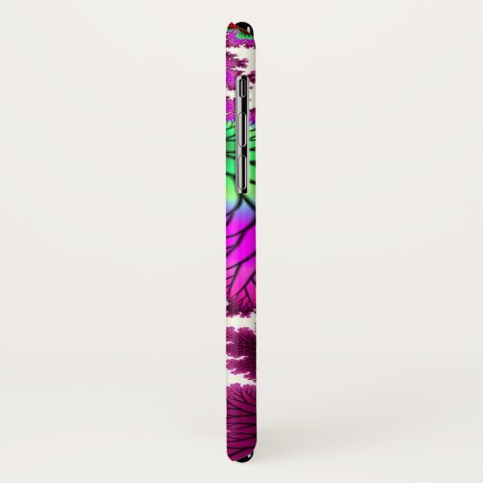 Magenta Dragonfly iPhone X Fall Case-Mate iPhone Hülle (Hinten/Links)