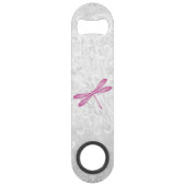 Magenta Dragonfly Personalisiert Bottle Opener Speed Flaschenöffner (Rückseite)