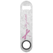 Magenta Dragonfly Personalisiert Bottle Opener Speed Flaschenöffner (Vorderseite)