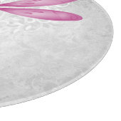 Magenta Dragonfly Personalisiert Cutting Board Schneidebrett (Ecke)