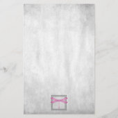 Magenta Dragonfly Personalisiert Stationery Briefpapier (Rückseite)