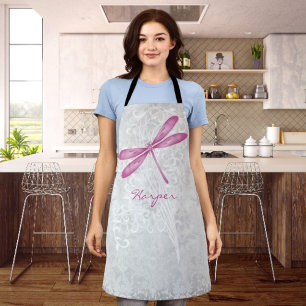 Magenta Dragonfly Personalisierte Schürze