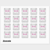 Magenta Dragonfly Wedding Stickers (Blatt)