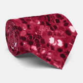 Magenta dunkelrosa rote Imitate funkeln Glitzer 2 Krawatte (Gerollt)