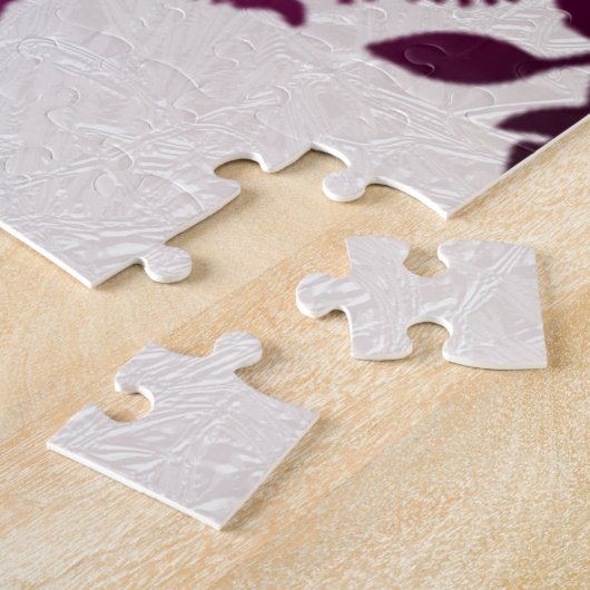 Magenta Erntedank Türkei Floral Jigsaw Puzzle (Seite)