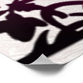 Magenta Erntedank Turkey Floral Poster (Ecke)