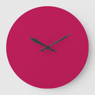 Magenta fest tief dunkel gesättigt große wanduhr