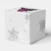 Magenta Festival Weihnachtsbaum Gefallen Box Geschenkschachtel (Rückseite)