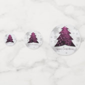Magenta Festival Weihnachtsbaum Table Confetti Konfetti (Vorderseiten)