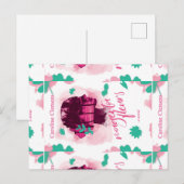 Magenta Fleurs Novel Postkarte (Vorne/Hinten)