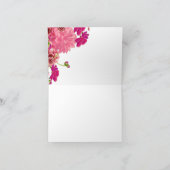 Magenta floral dankeskarte (Innenseite)