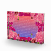 Magenta floral fotoblock (Rechts)