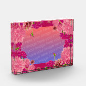 Magenta floral fotoblock (Links)