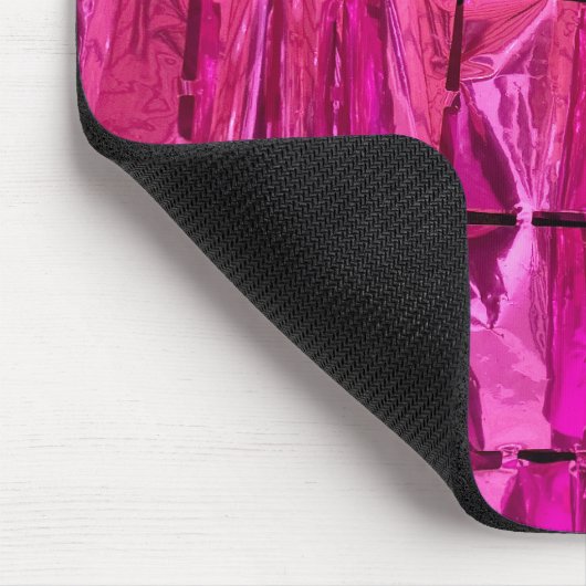 Magenta Foil Squares Mousepad (Ecke)