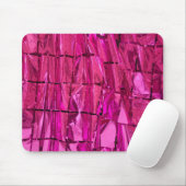 Magenta Foil Squares Mousepad (Mit Mouse)