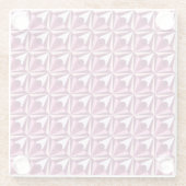 Magenta Formen Glasuntersetzer (Rückseite)