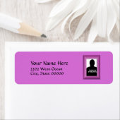 Magenta Foto Frame Template Rücksendeadresse (Insitu)