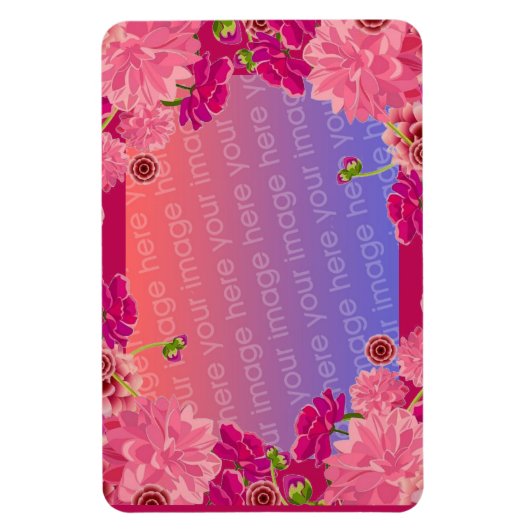 Magenta-Foto Magnet (Vertikal)