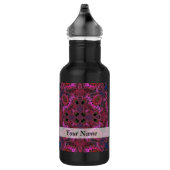 Magenta-Fraktal Edelstahlflasche (Rechts)