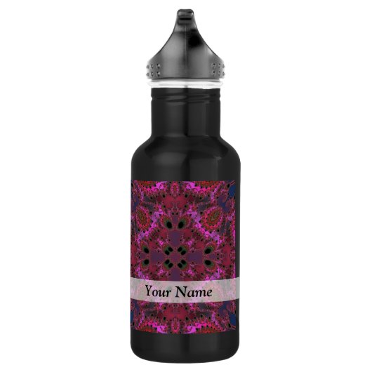 Magenta-Fraktal Edelstahlflasche (Rechts)