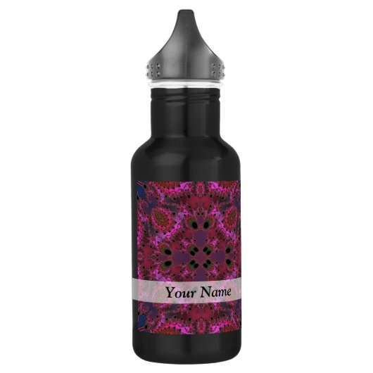 Magenta-Fraktal Edelstahlflasche (Links)
