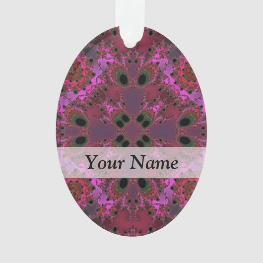 Magenta-Fraktal Ornament (Vorderseite)