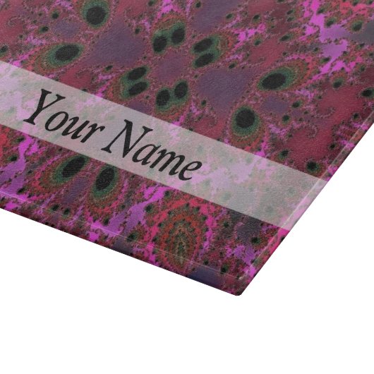 Magenta-Fraktal Schneidebrett (Ecke)