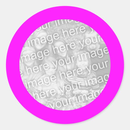 Magenta Frame Sticker (Vorderseite)