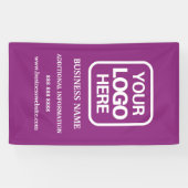 Magenta für moderne Berufliche Unternehmen Banner (Horizontal)