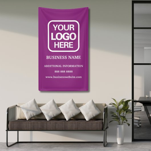 Magenta für moderne Berufliche Unternehmen Banner