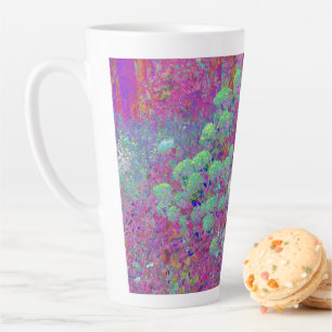Magenta Garden mit Aqua Hydrangea Blume Milchtasse