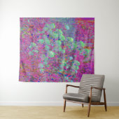 Magenta Garden mit Aqua Hydrangea Blume Wandteppich (Beispiel (Horizontal))