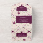 magenta Gartenblumengarten (kein ENV erforderlich) All In One Einladung (Außenbereich)