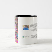 Magenta & Gelbe Hände Kaffee Tasse (Mittel)