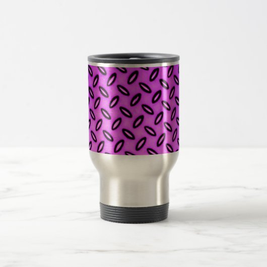 Magenta Gemustert Travel Mug Reisebecher (Mittel)