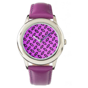Magenta Gemustert Watch Armbanduhr